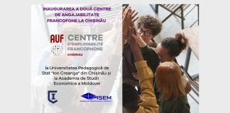 Agenția Universitară a Francofoniei susține inserția profesională a tinerilor din Moldova și deschide alte două Centre de Angajabilitate Francofone la Chișinău